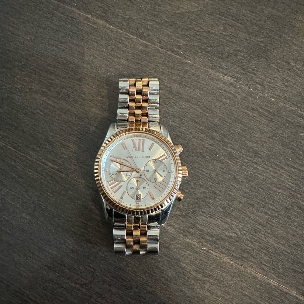 Michael Kors Tri-Tone Chronograph Watch